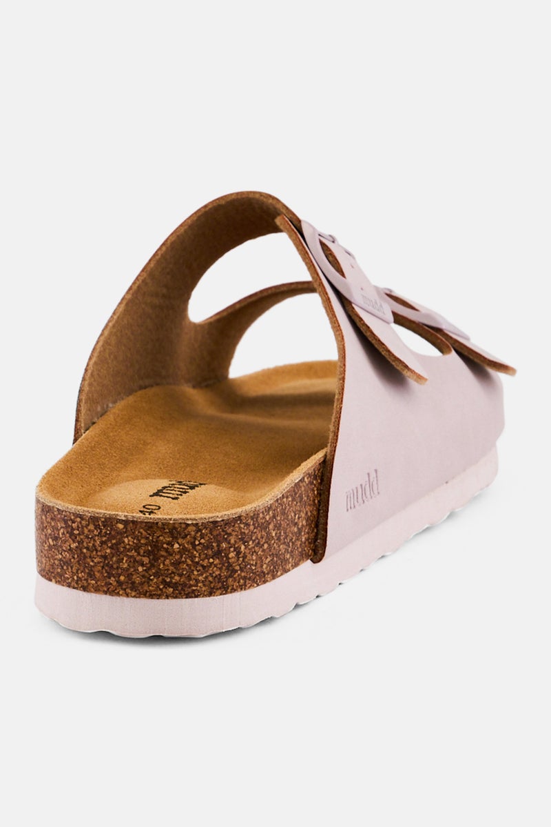 Mudd صنادل نسائية قابلة للتعديل بإبزيم من الفلين، لافندر فاتح - Image 3